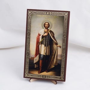 SAINT ALEXANDER Icon, Personalized Icons, Handmade Orthodox Icon Of  Alexander, Orthodox Icons, Icon Home Decor