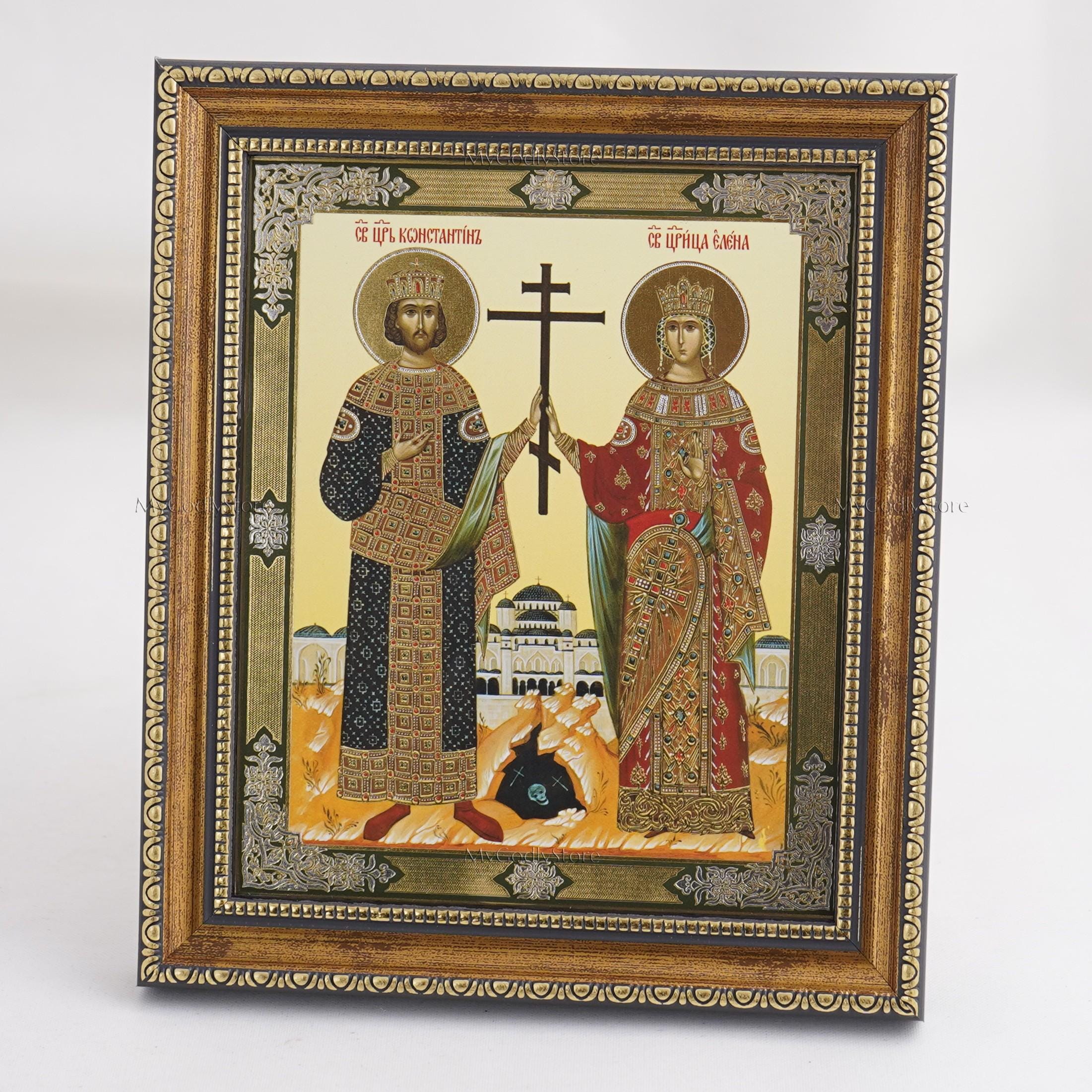 Icona dei Santi Costantino ed Elena, Icona personalizzata, Icona
