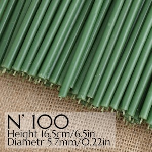 20 - 100 Pcs Ritual Candles, Wax Candles Green Candles N100, Wax Orthodox Candles for Prayer, Ritualkerzen, Church Candles, Home Decoration