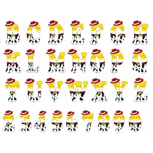 Toy Story Doodle Alphabet BUNDLE 10 Set Toys Story Font Buzz Woody Rex ...