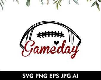 Football Game Day Svg Gameday Svg Football Kids Svg Png Boys Girls Game Day Football Png Game Day Football Shirt Cricut and Sublimation V5
