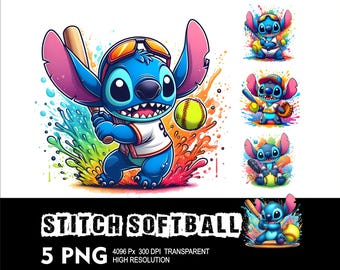 Softball Stitch 5 PNG Design High Resolution Transparent Background Design PNG Suitable for Sublimation PNG Stitch Png