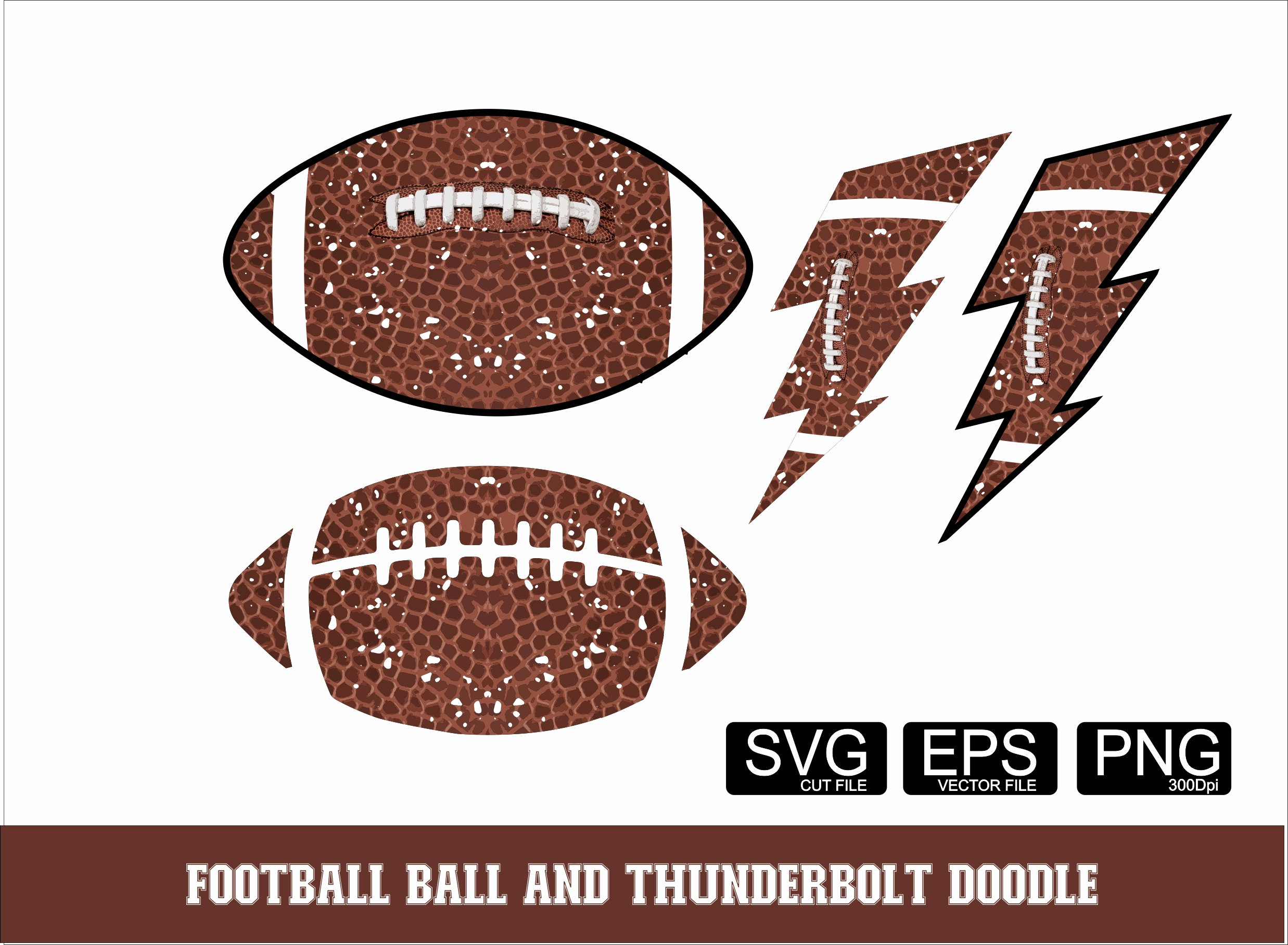 アメリカンフットボールボール 稲妻 サンダーボルト PNG 稲妻
