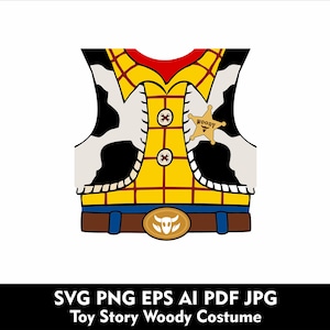 Toy Story Woody Kostüm svg Woody Toy Story Kostüm svg Png Eps Sheriff Woody svg Toy Story Woody Tshirt Design svg
