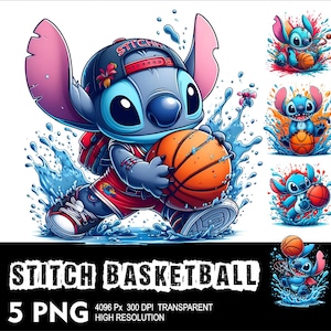 Basket-ball point 5 PNG Design haute résolution arrière-plan transparent PNG Convient pour la sublimation PNG Stitch Png