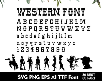 Verfi Western Script Western Font Wild West Font Old West Font Western Font Styles - Etsy