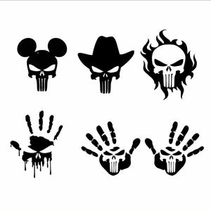 Punisher Skull Svg Bundle Punisher Tshirt Design Skull Svg Eps Png Ai Vector Skull Punisher Svg Files image 7