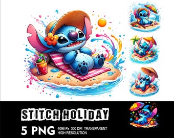 Sommer Stich 5 PNG Design Hochauflösender transparenter Hintergrund Design PNG Geeignet für Sublimation PNG Stich Png