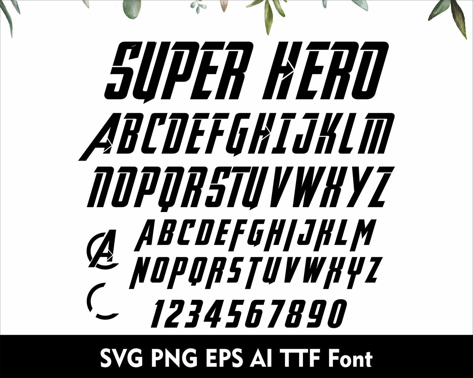 Superhero Alphabet Superhero Font Svg Kids Font Comic Font Hero Letters