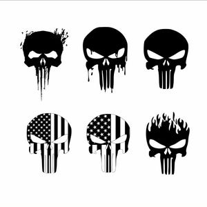 Punisher Skull Svg Bundle Punisher Tshirt Design Skull Svg Eps Png Ai Vector Skull Punisher Svg Files image 8