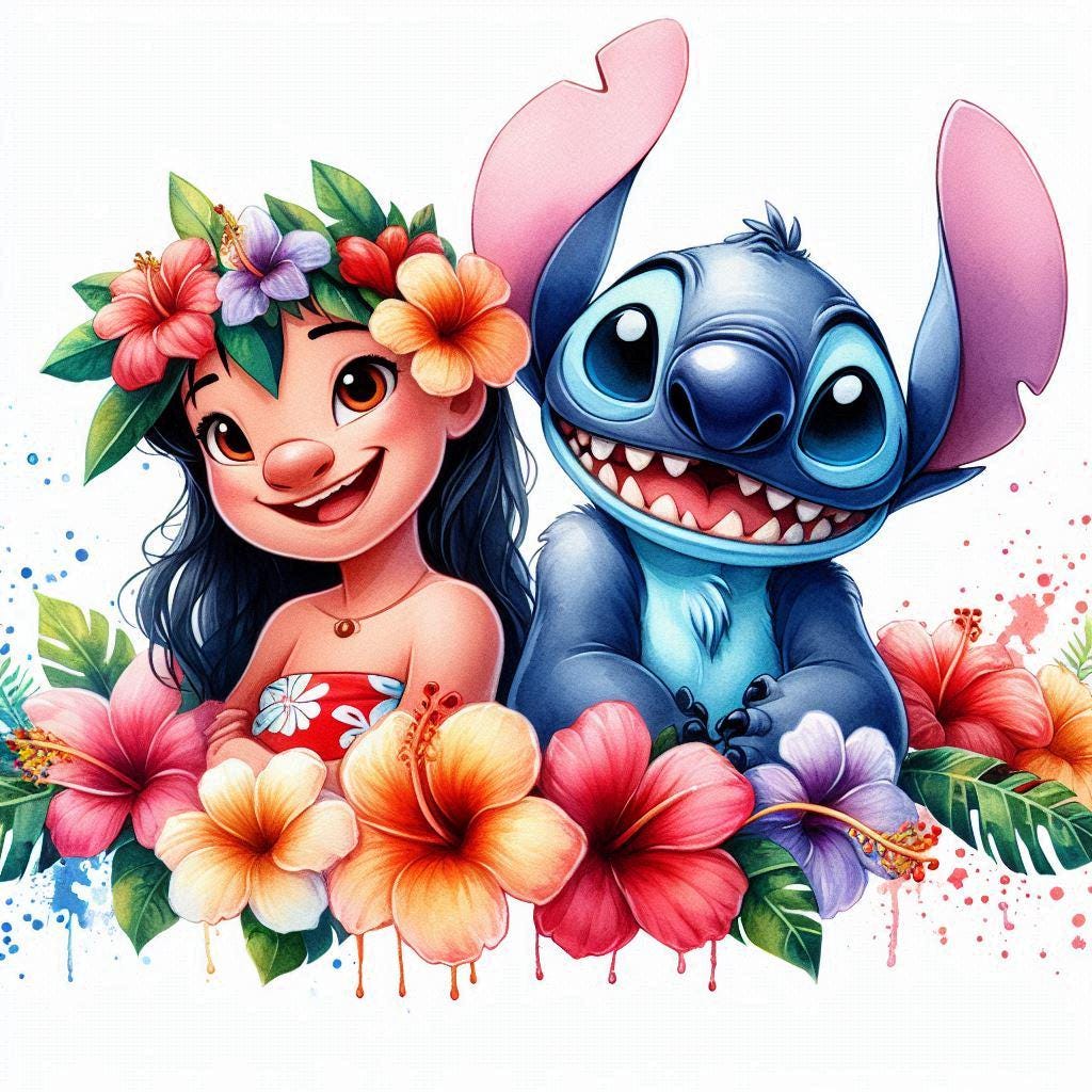 Lilo and Stitch 5 PNG Design High Resolution Transparent Background ...