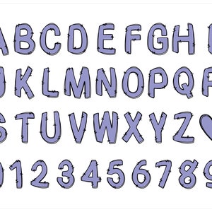 BUNDLE Doodle Letters PNG Transparent Doodle Alphabet Hand Drawn ...