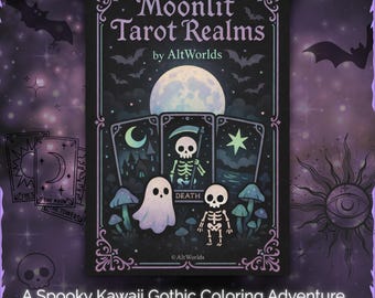 Tarot Coloring Book • Gothic Kawaii Witchy Pages PDF