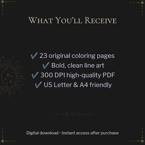 Spooky Cutie Tarot Coloring Book – Goblincore Plush Pages (PDF) image 4