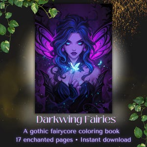 Dark Fairy Malbuch: Gothic Fantasy Kunst, Gruselige Wesen (PDF Download