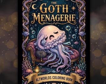 Spooky Cutie Coloring Pages PDF · Kawaii Goth Creatures · Weird Printable Book