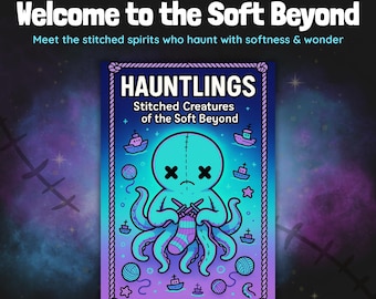 Coloriages mignons effrayants de cryptides en peluche PDF | Créatures gothiques douillettes
