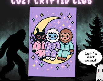 Spooky Cutie Cryptid Coloring Book | Kawaii Pastel Goth PDF