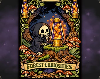 Spooky Cutie Plush Cryptid Coloring Book | Retro Forest Coloring Pages PDF