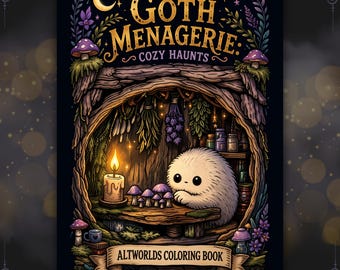 Spooky Cutie Coloring Pages PDF · Kawaii Goth Creatures · Goblincore Book