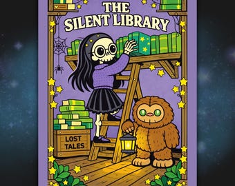 Dark Academia Coloring Book PDF, Gothic Spooky Cutie Plush Pages