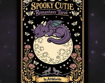 Spooky Cutie Tarot Coloring Book PDF · Kawaii Romantasy · Dark Fantasy Pages