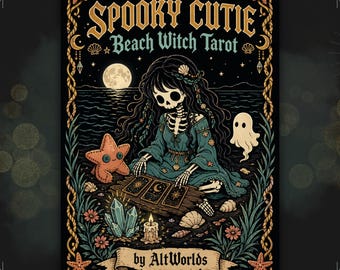 Spooky Cutie Coloring Pages PDF · Shell Oracle Tarot · Coastal Witch