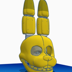 The Silver Eyes SpringBonnie 3D Model file mask (with jaw and ear mechanisms)