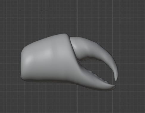 3D Model Crab Claw (digital File) - Etsy