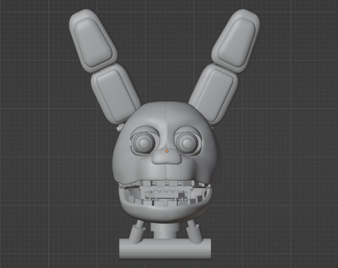 Springbonnie Head 3D MODEL FILE (with Endoskeleton Head, None ...