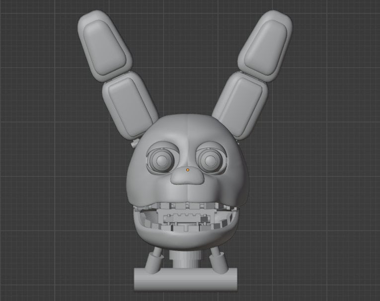 STL file FNAF Bonnie animatronic head 🤖・3D printer design to