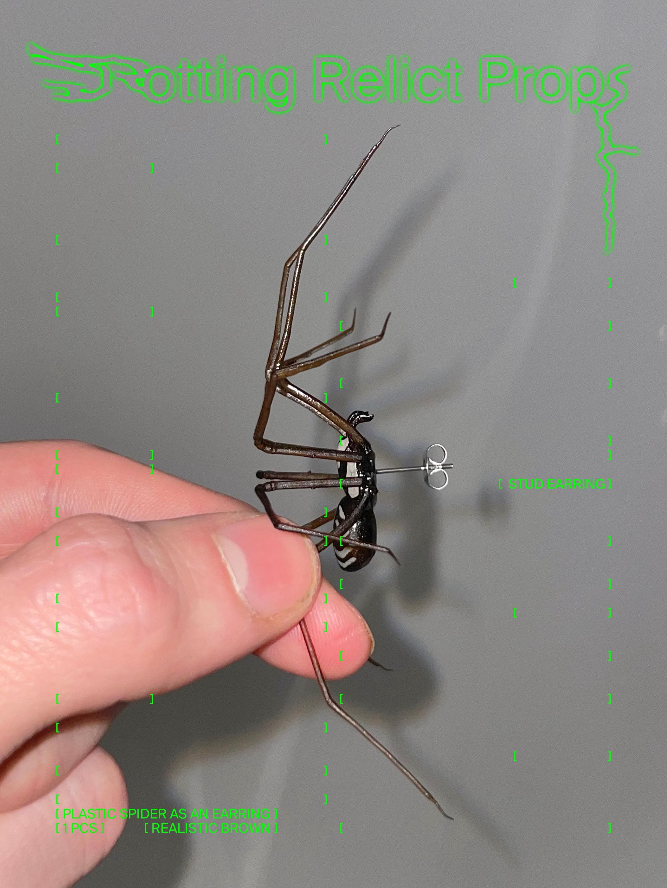 2024 Giant Spider Earrings, Scary Spider Earrings Realistic Spider