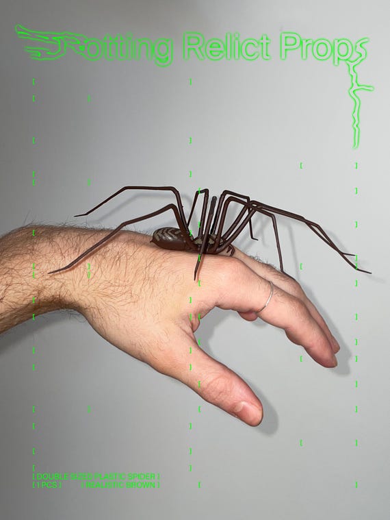 Large fake spider discount