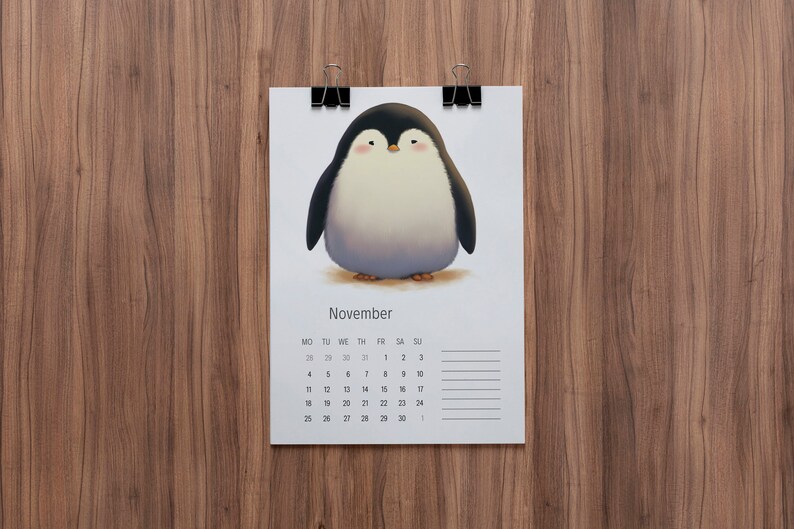 2024 Printable Calendar, 2024 Calendar Printable, Birds 2024 Calendar
