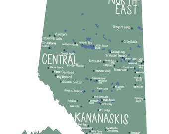 Alberta Provincial Parks Map