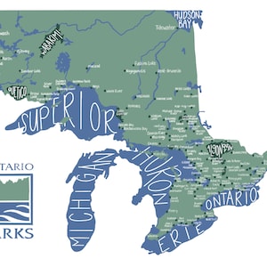Ontario Provinzparks Karte