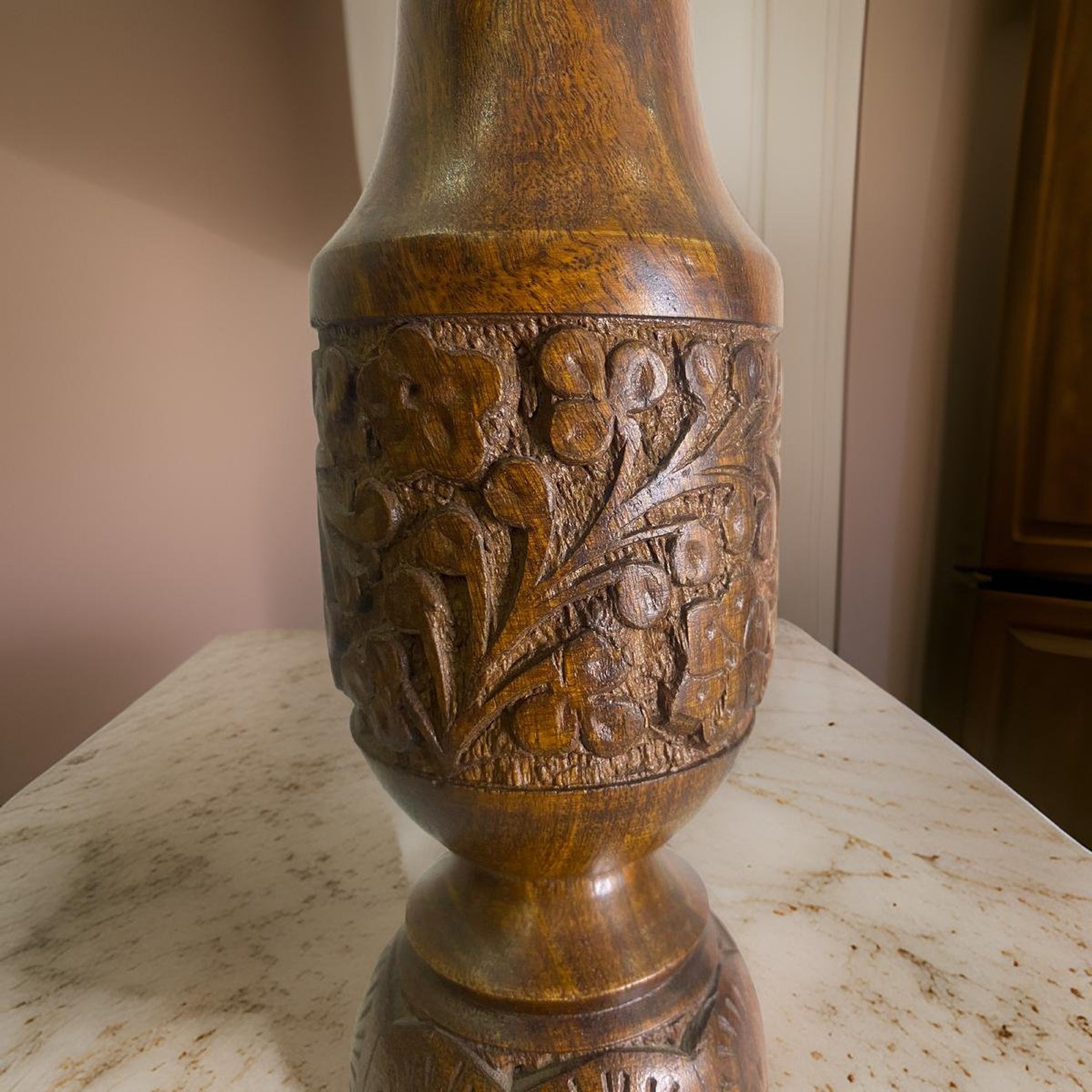 Wood Vase Centerpiece, Flower Vase, Rustic Wedding Table Decoration, Farmhouse Decor, Wooden ...