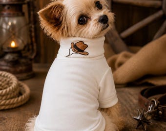 Dog Tee turtleneck long sleeve sweater tee shirt