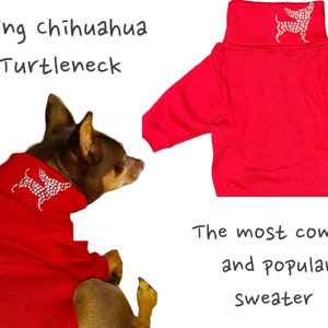 Dog Sweater turtleneck tee