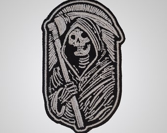 Vintage Grim Reapers Patch 3x3.5 Inch Embroidered Applique - Etsy