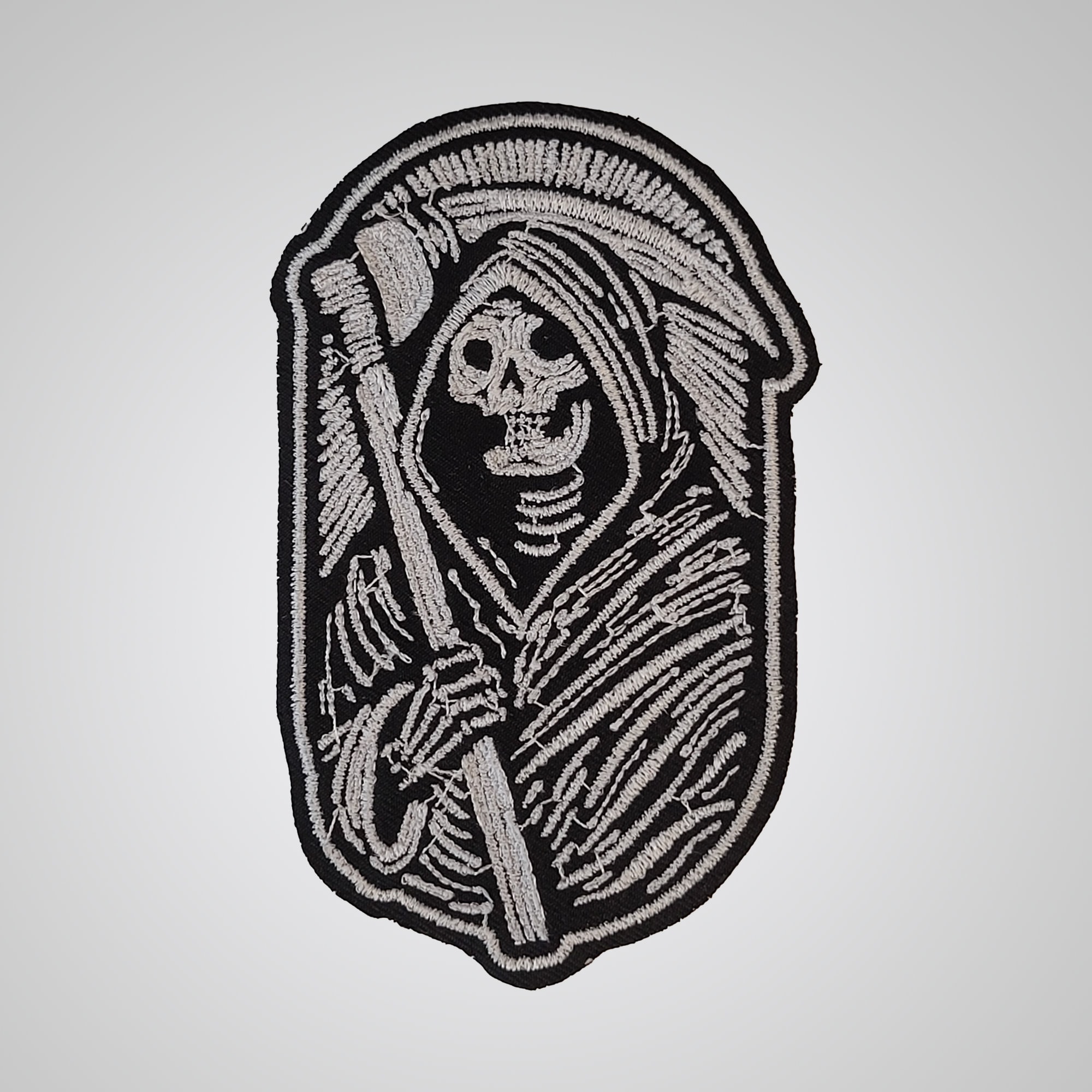 Grium Reeper Patch Grim Reaper Embroidered Patch - Etsy