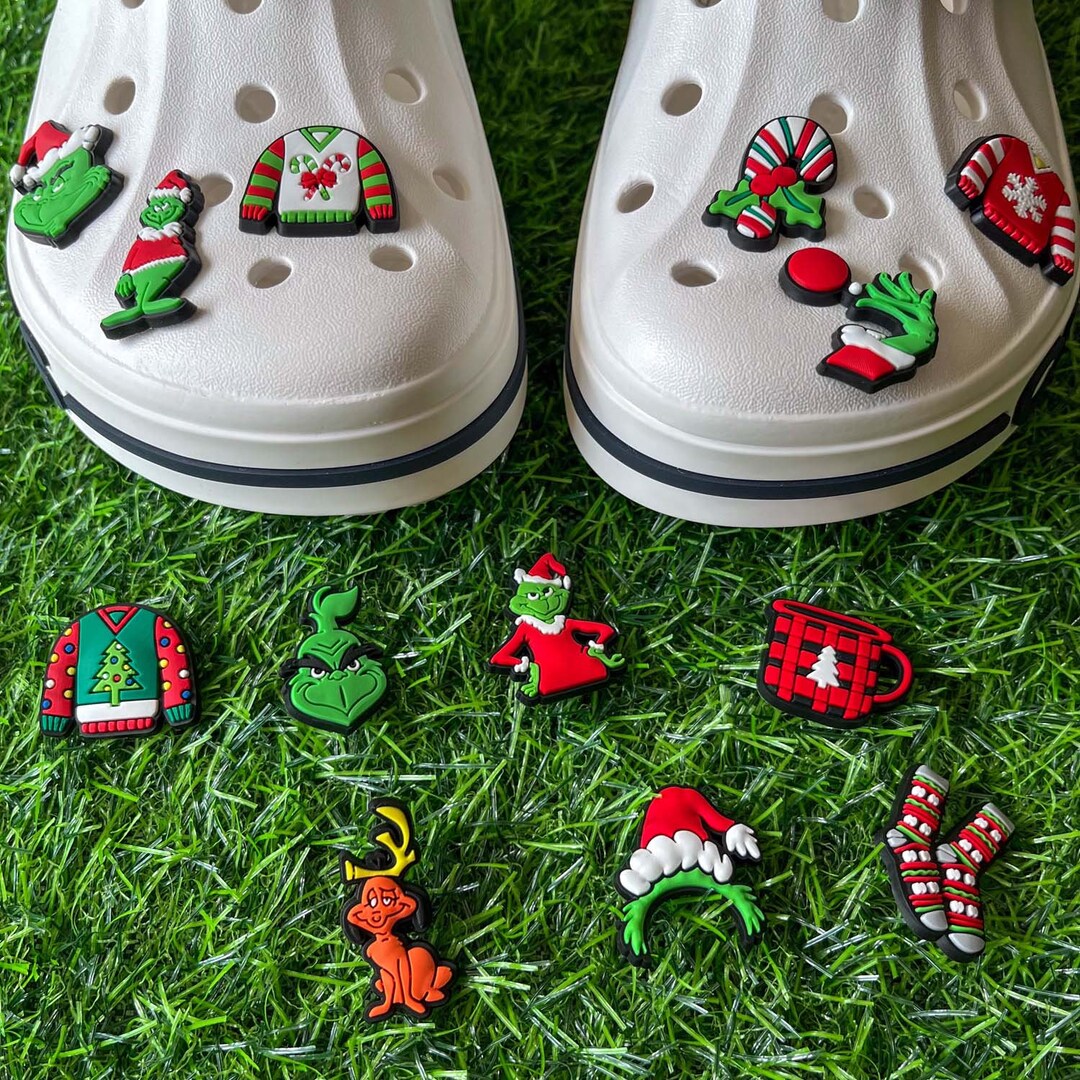 Christmas Shoe Charms Elk Shoe Charms Xmas Shoe Charms Etsy