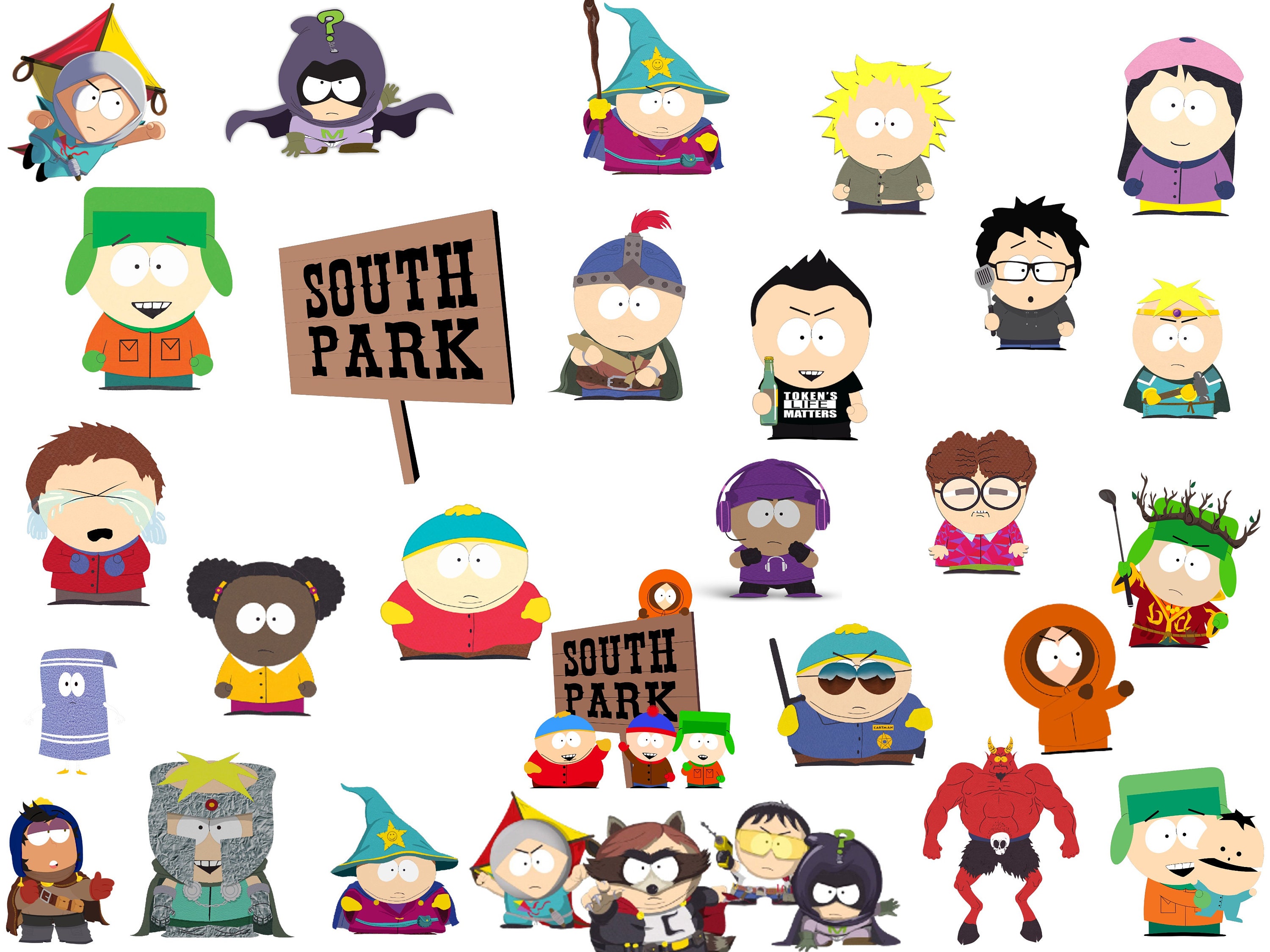 20pcs South Park Stickers Cartman Kenny Kyle Stan Animated Character Vinyl  Decal