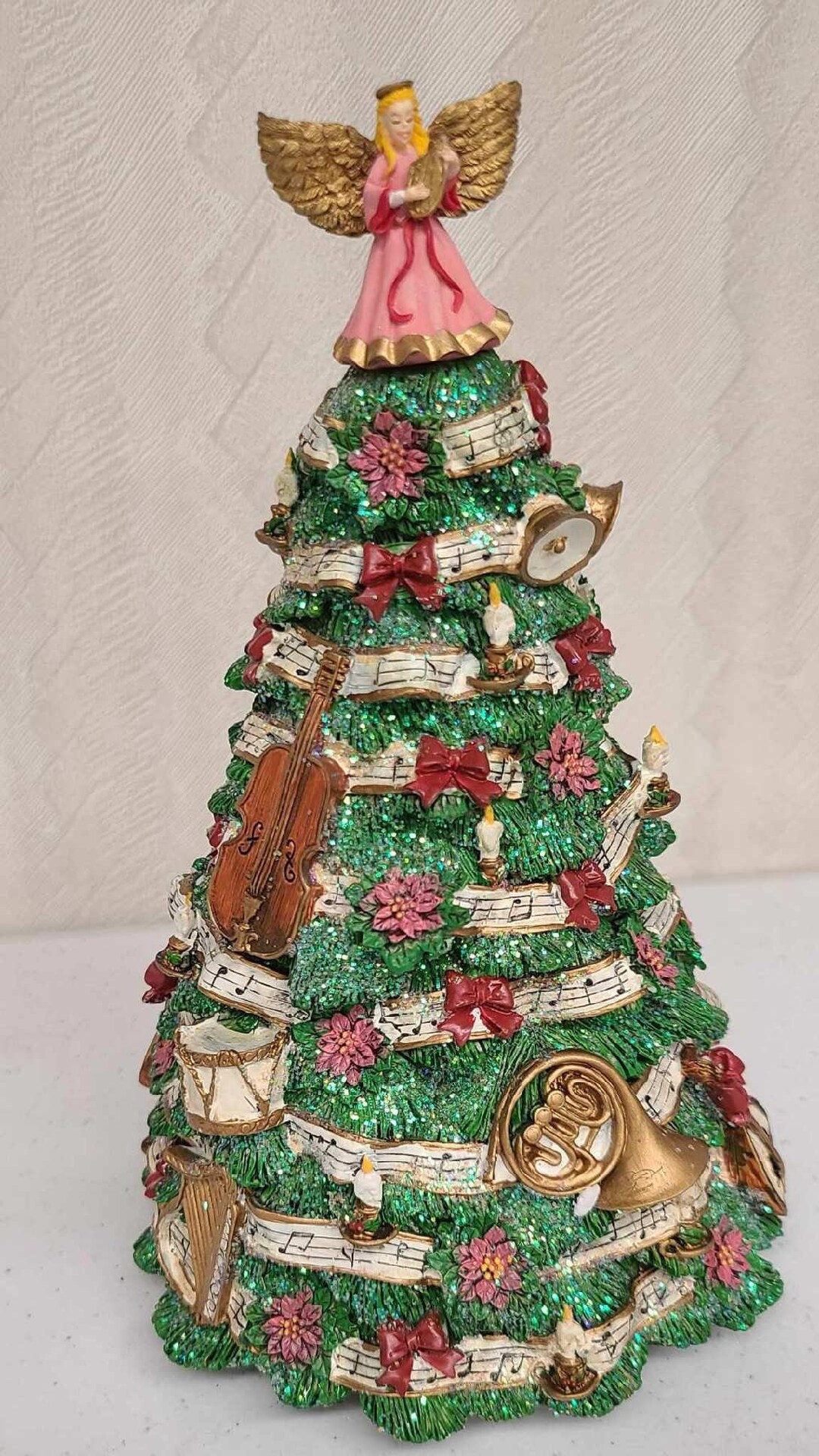 The San Francisco Music Box Co Rotating Victorian Christmas Tree Etsy