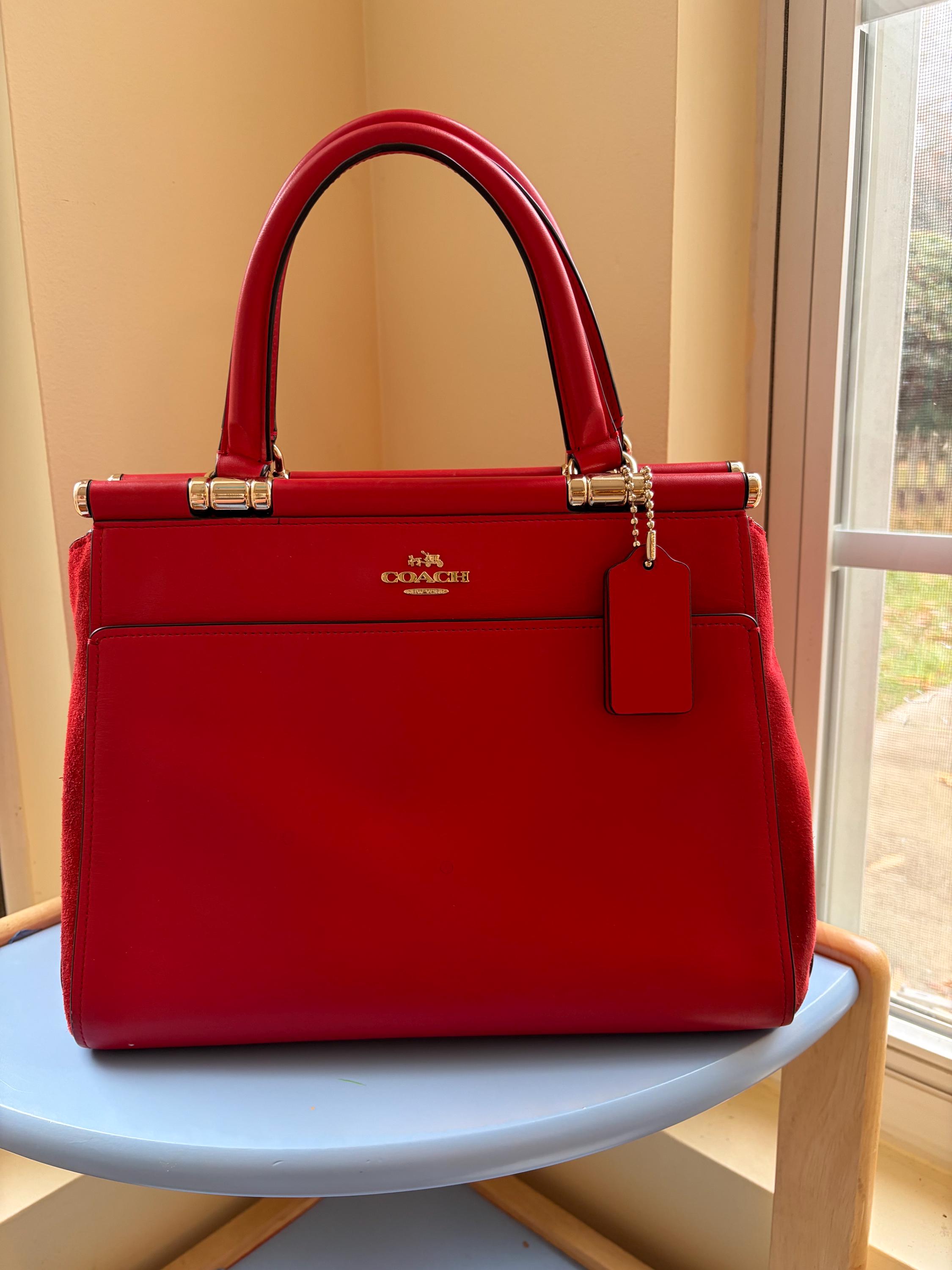 Limited Edition COACH X Selena Gomez Collab Shoulder Bag RED 