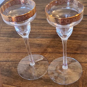 Lenox Autumn Wide Gold Band Collection /Champagne/Tall Sherbet Glasses