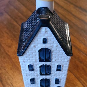 Collectible Vintage Ceramic House #54 KLM Delft Blue Minature House 1960s RARE find
