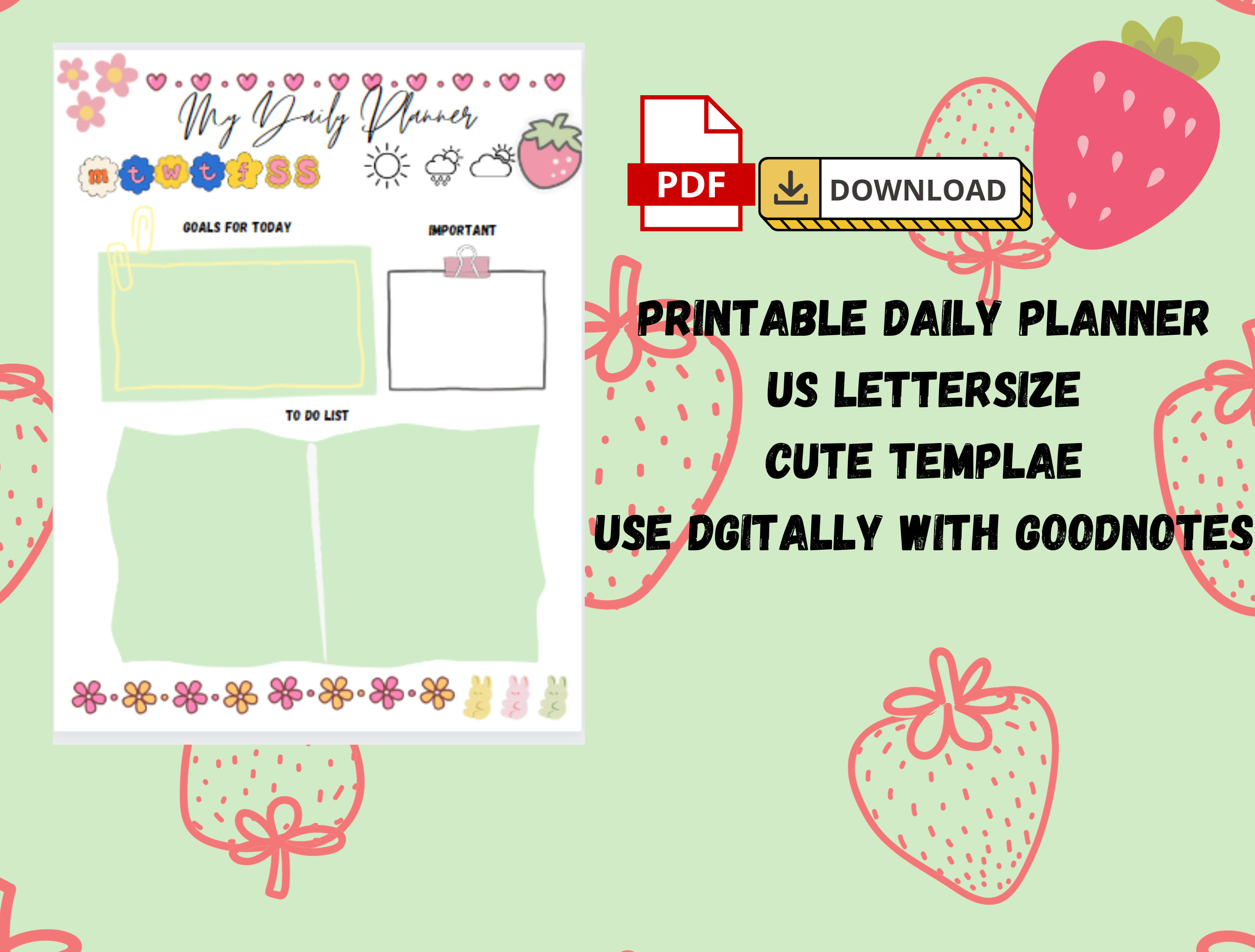 Printable Weekly Planner - Etsy