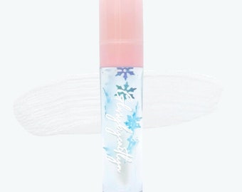 frosty, clear vanilla snow flake lip gloss