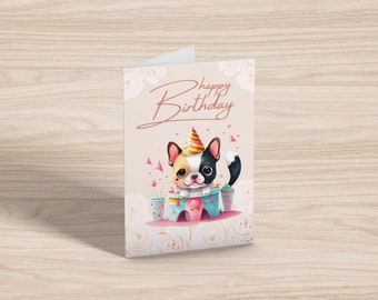 Dog Birthday Card, Pet Birthday, Dog Birthday Gift, Cute Pet Card, Dog Lover Card, Funny Dog Card, Card For Dog, Dog Card, Printable Card